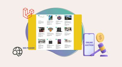 سئو سایت لاراول حراجی آنلاین. Laravel-SEO-for-online-auction-site-avadis