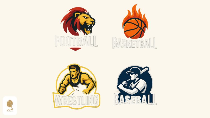 نمونه لوگوی هوش مصنوعی ورزشی